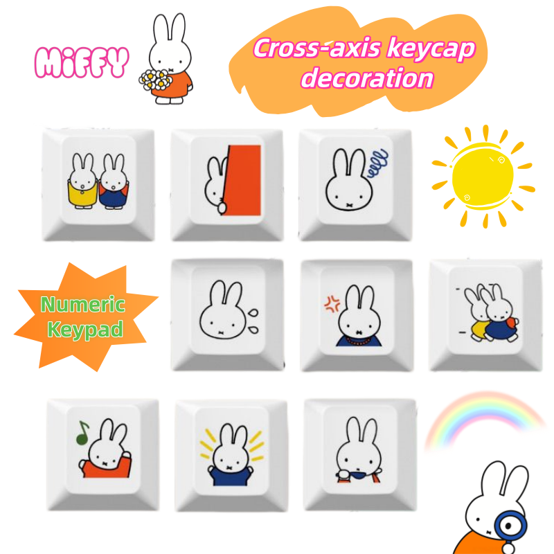 Mechanical Keyboard - Novo Keycap de Coelho Miffy em