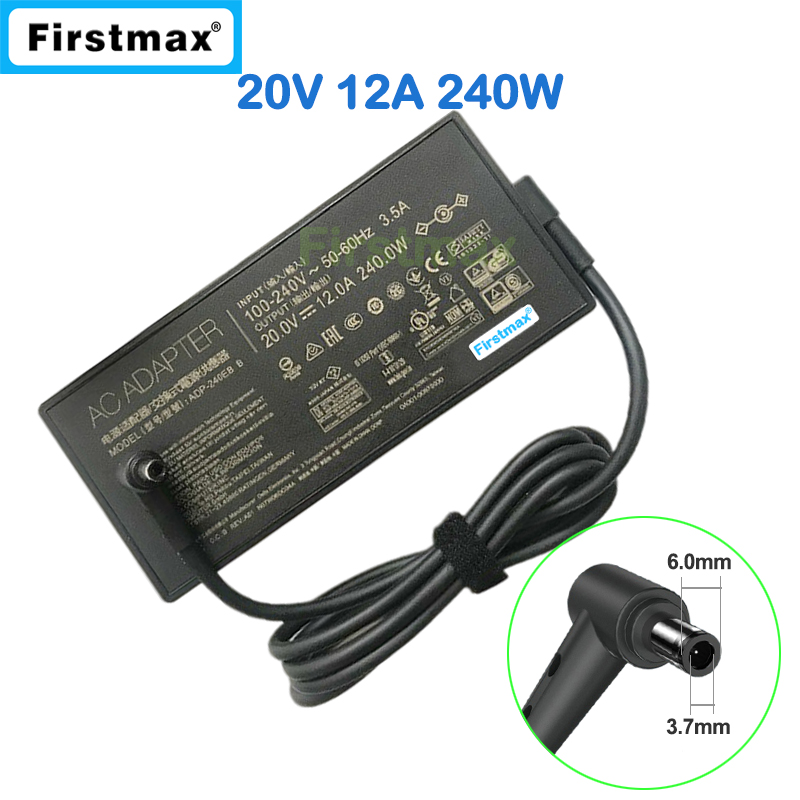 Pc Gaming Rog - Adaptador AC 20V 12A 240W para