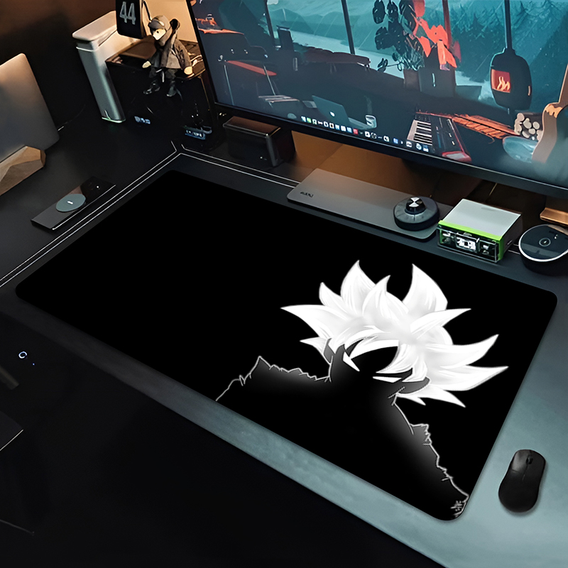 Pc Gaming Desk - Mouse Pad Grande DBZ Black Anime