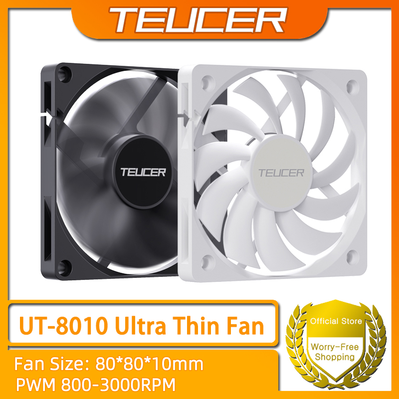 Pc Case Fan - TEUCER UT-8010 Ventilador de chassi ultrafino