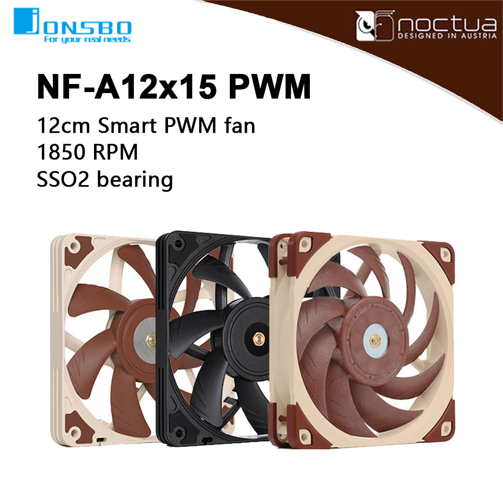 Pc Case Fan - Noctua NF-A12x15 PWM Chromax.black.swap 120mm ultra-fino