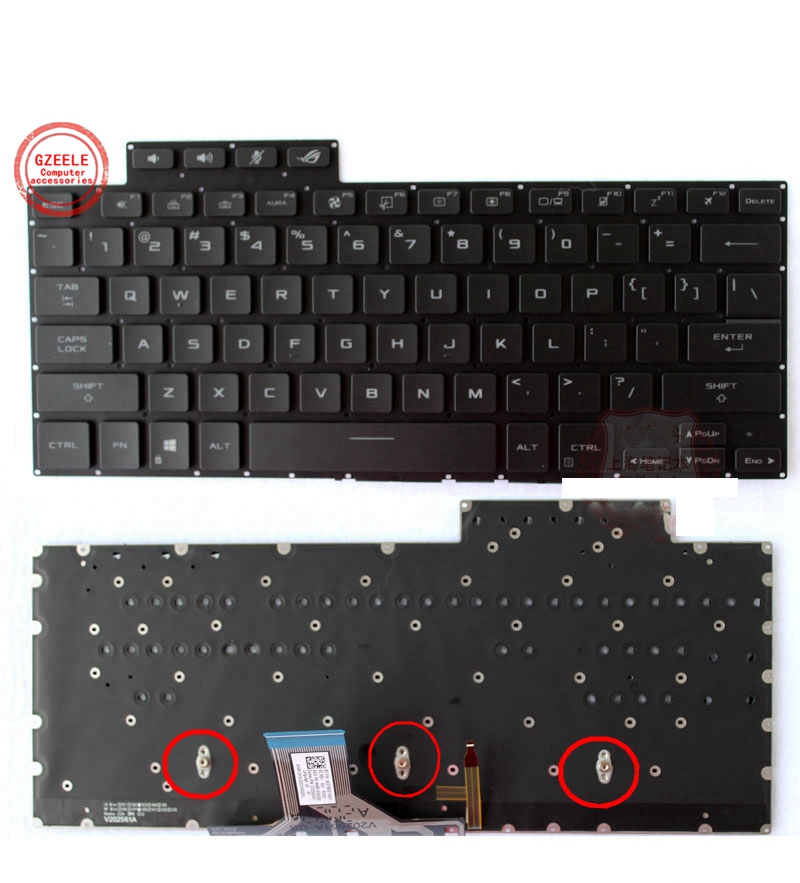 Pc Gaming Rog - Novo teclado retroiluminado dos eua para