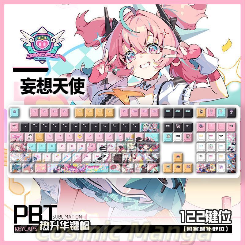 Mechanical Keyboard - Teclas PBT Zenless Zone Zero Angels