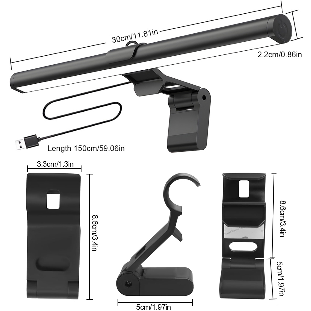 Pc Gaming Desk - Barra de luz suspensa para monitor