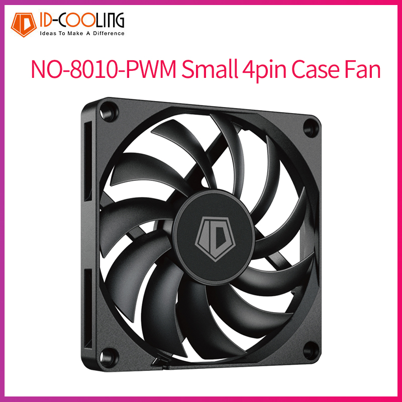 Pc Case Fan - ID-COOLING NO-8010-PWM Pequeno ventilador case de
