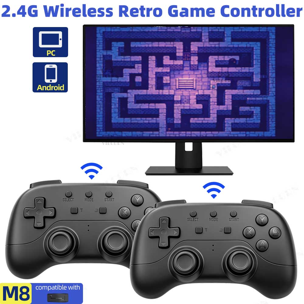 Android Gaming Emulator Pc - Controle Sem Fio 2.4G Sem Atraso
