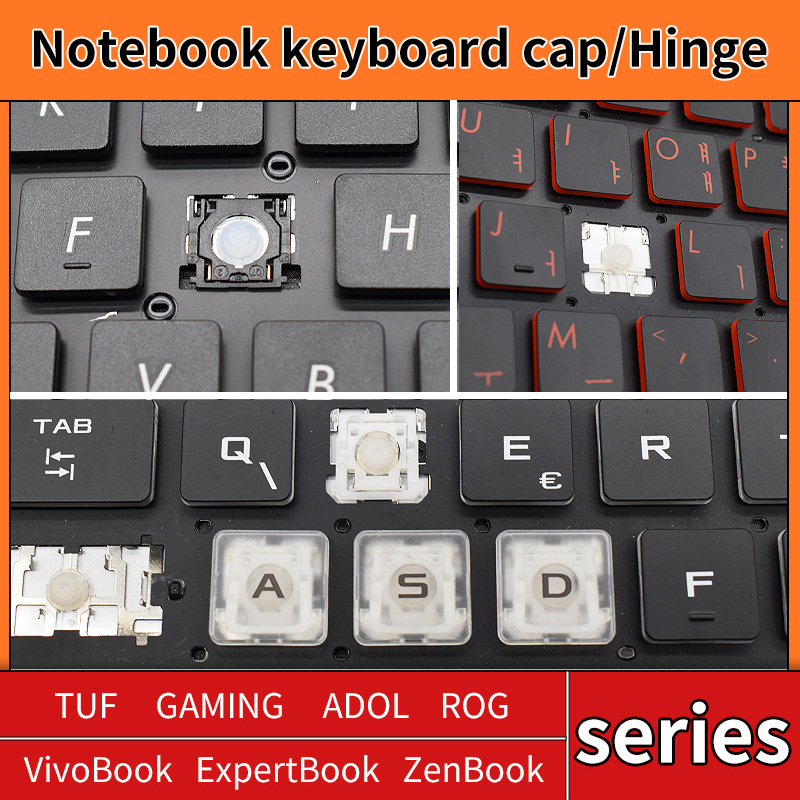 Pc Gaming Rog - Substituição keycap tampa de borracha tesoura