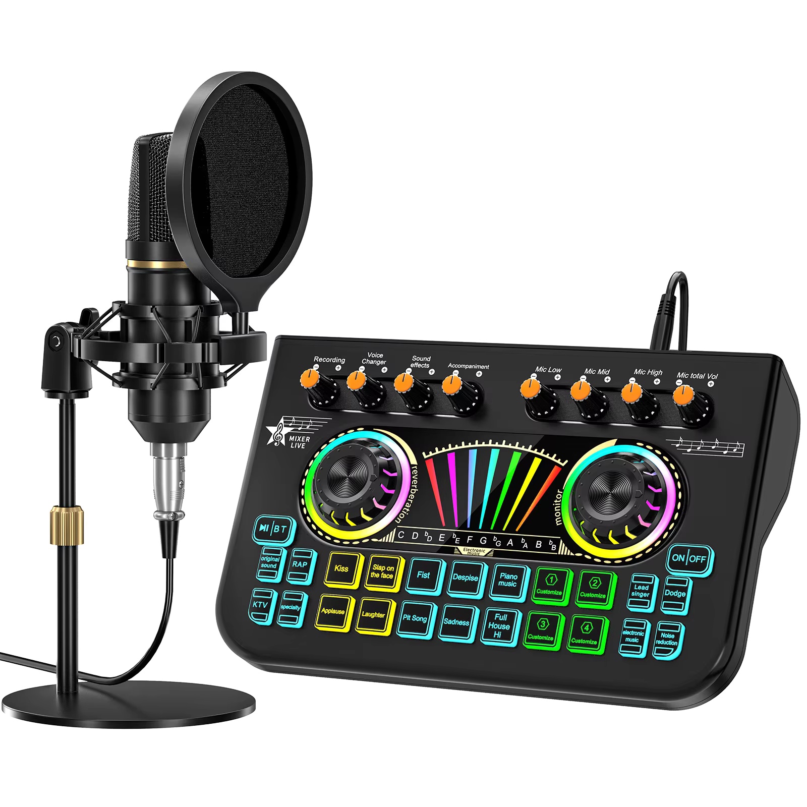 Pc Gaming Youtubers - Kit de Microfone para Podcast Tenlamp