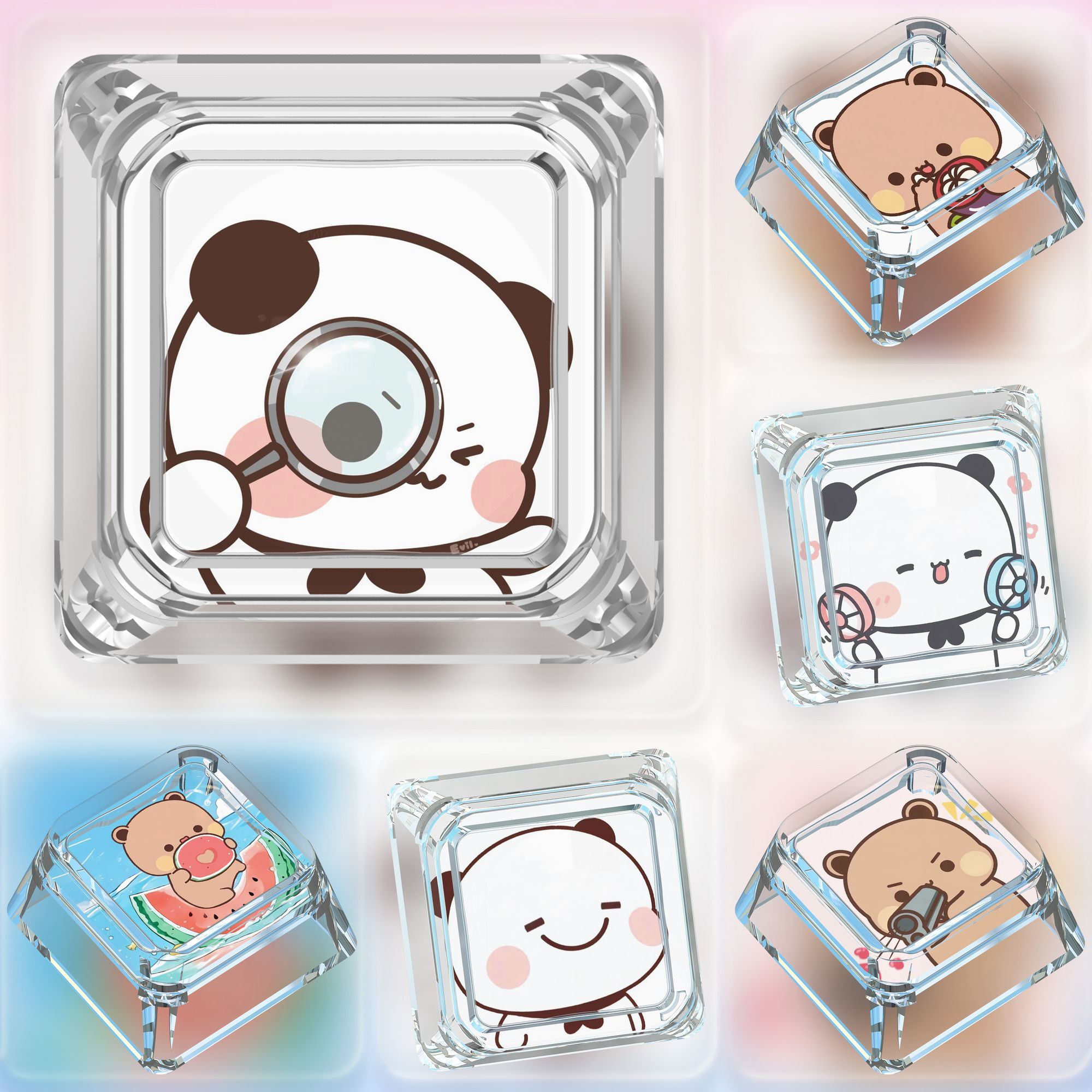 Mechanical Keyboard - Conjunto de Teclas Personalizadas ABS Bubu