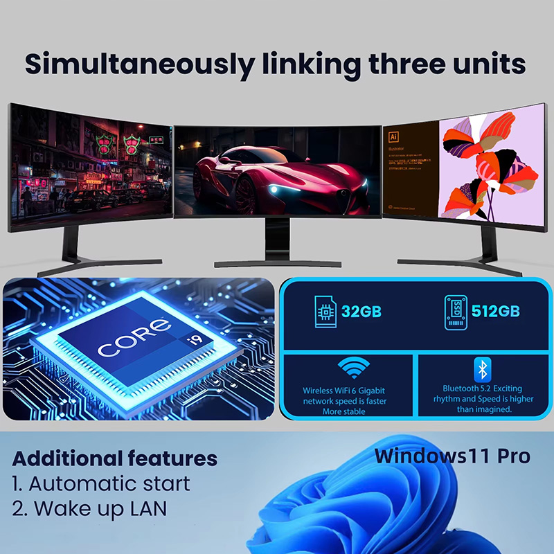 MINI PC Windows 11 Pro Core I9 - Pc Gaming I3 avaliação e preço
