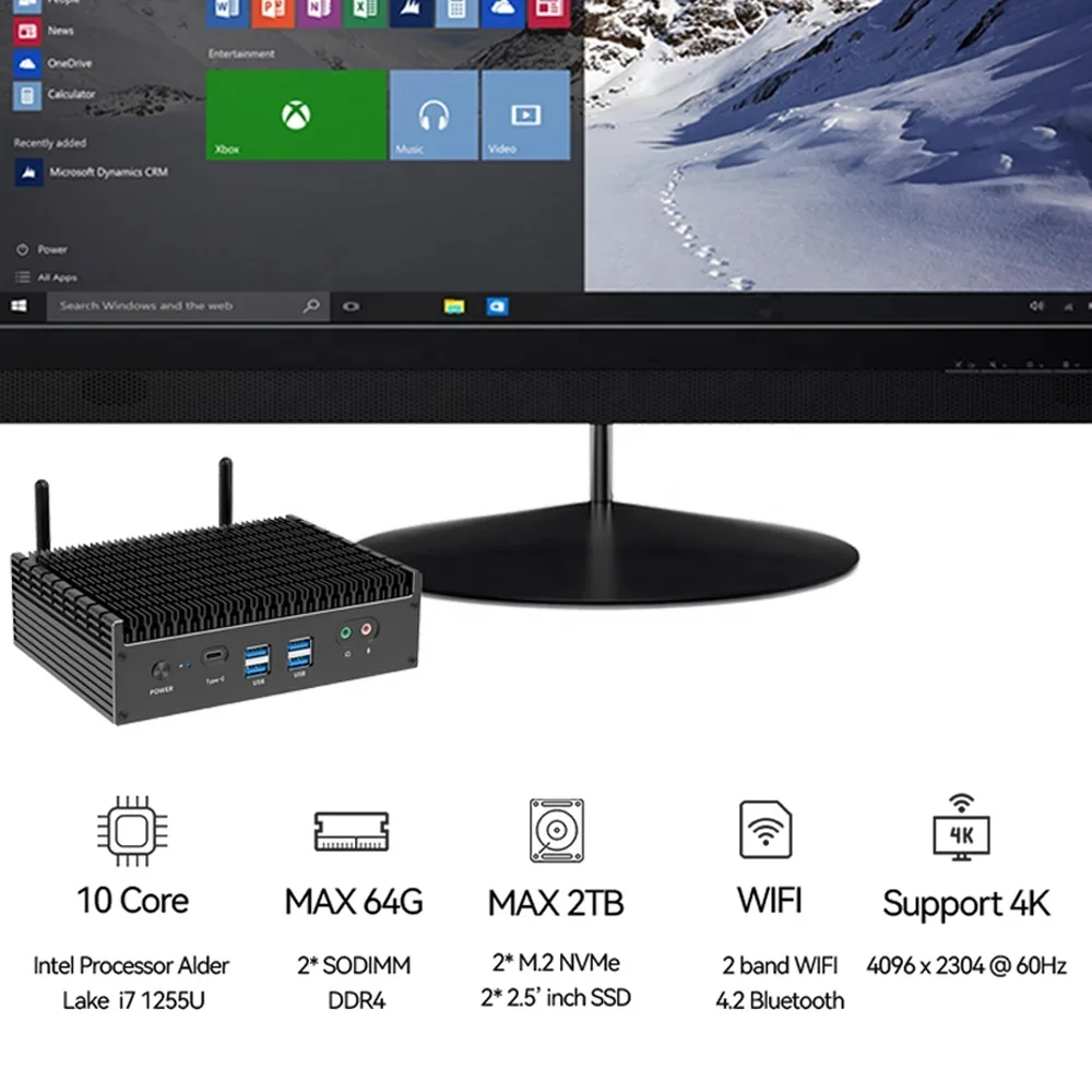 NOVO Mini PC Gamer Sem Ventoin - Pc Gaming I3 avaliação e preço