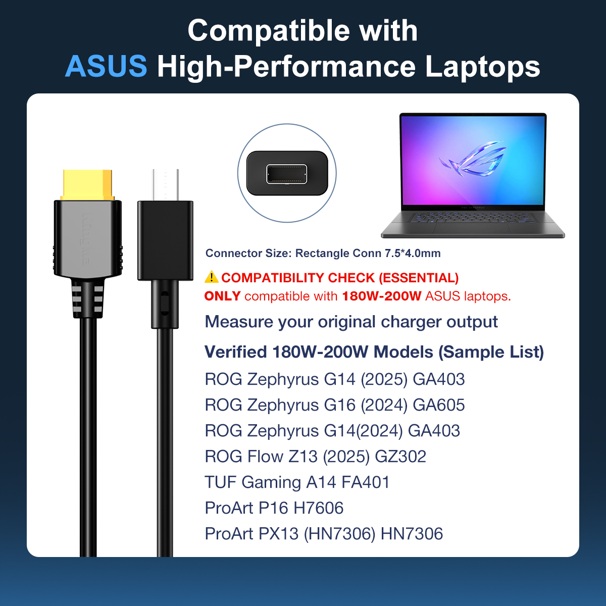 Carregador de Laptop 200W 260W - Pc Gaming Rog avaliação e preço