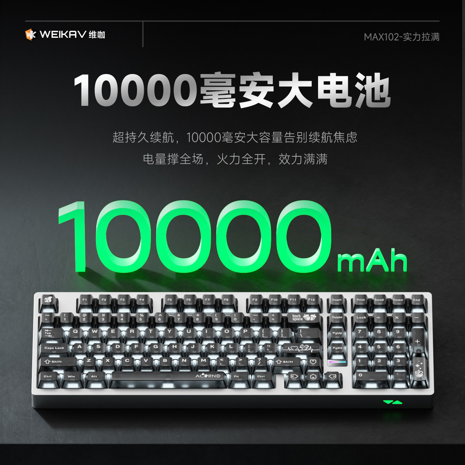 Teclado Mecânico Sem Fio Weika - Pc Gaming Desk avaliação e preço