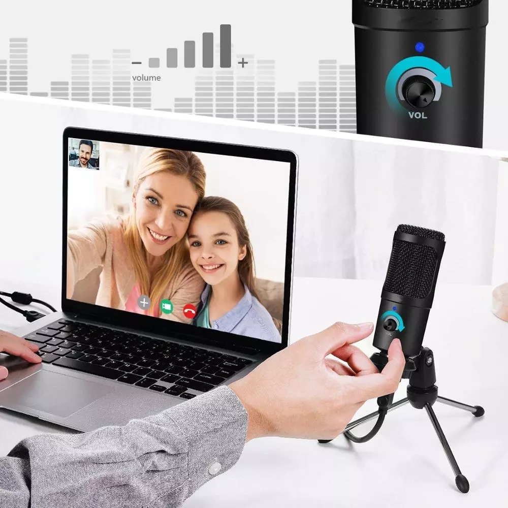 Microfone condensador usb, mic - Pc Gaming Youtubers avaliação e preço