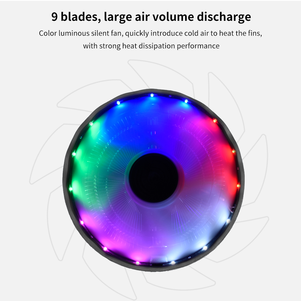 TISHRIC CPU Cooler Fan RGB PWM - Pc Case Fan avaliação e preço
