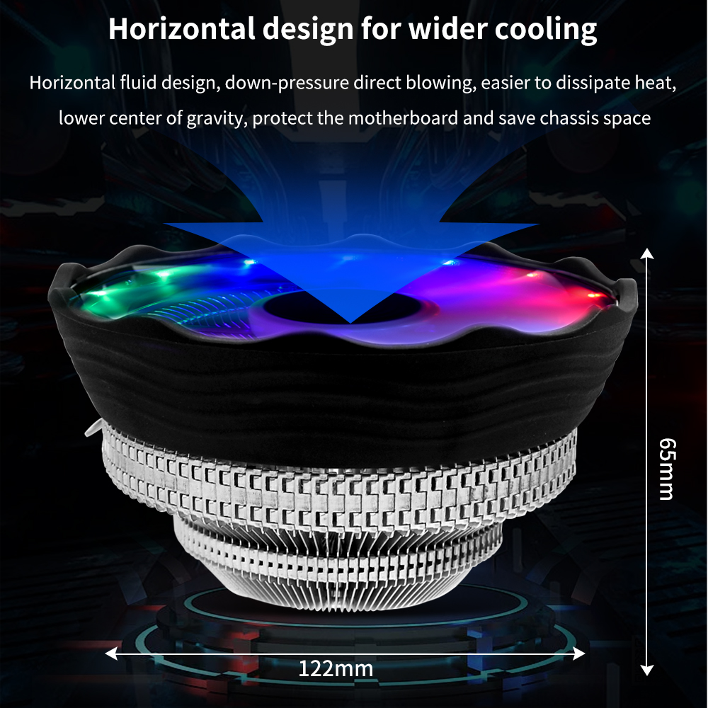 TISHRIC CPU Cooler Fan RGB PWM - Pc Case Fan avaliação e preço