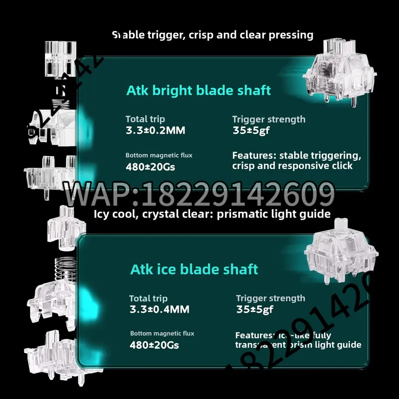 Teclado Mecânico ATK RS7 Air c - Mechanical Keyboard avaliação e preço