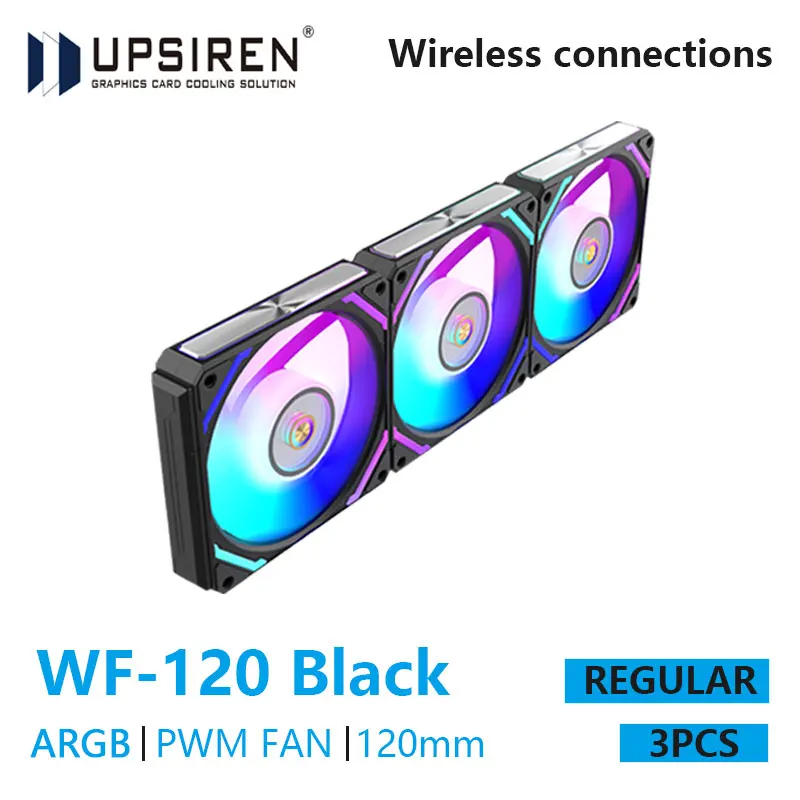 UPSIREN WF-120 ARGB PWM 3 PCS  - Pc Case Fan avaliação e preço